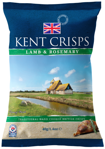 Kent Crisps GF Small - Lamb & Rosemary - 40g Packet