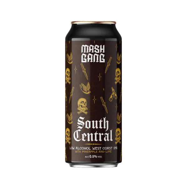 Mash Gang - South Central - 0.5% West Coast IPA with Lime & Pineapple - 440ml Can
