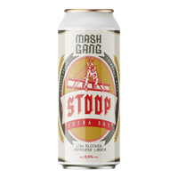 Mash Gang - Stoop Extra Dry - 0.5% Japanese Lager - 440ml Can