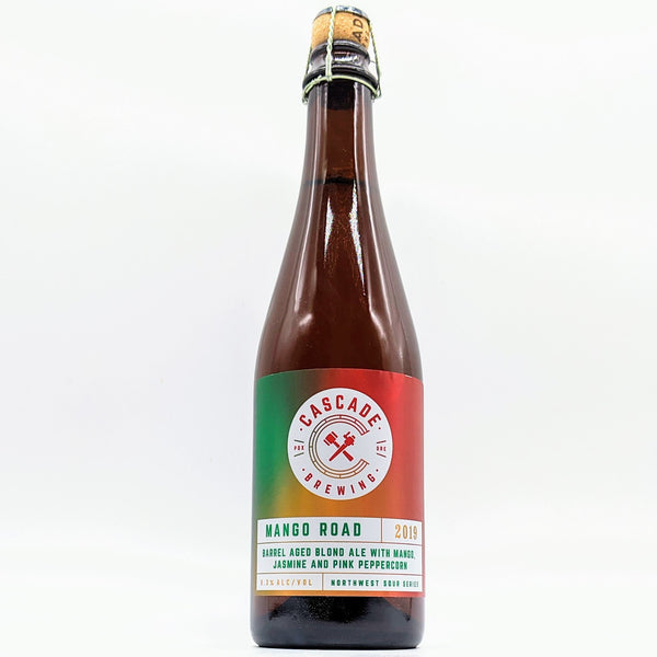 Cascade Brewing - Mango Road - 8.3% Barrel Aged Blond Ale with Mango, Jasmine & Pink Peppercorn - 500ml Bottle