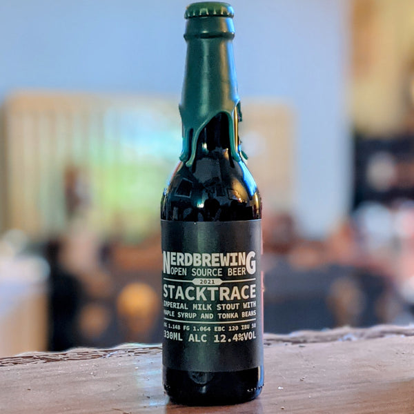 Nerdbrewing - Stacktrace 2021 - 12.4% Imperial Milk Stout with Maple & Tonka - 330ml Bottle