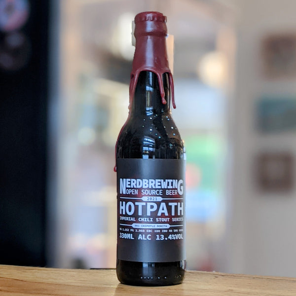 Nerdbrewing - Hotpath Imperial Chili Stout 001 - 13.4% Imperial Oatmeal Stout with Chipotle Morita - 330ml Bottle