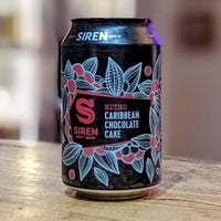 Siren - Nitro Caribbean Chocolate Cake - 7.4% Tropical Stout with Cacao Nibs & Cypress Wood - 330ml Can