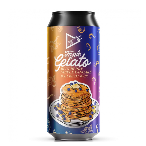 Funky Fluid - Gelato Maple Pancake - 9% Blueberry Maple Sour - 440ml Can