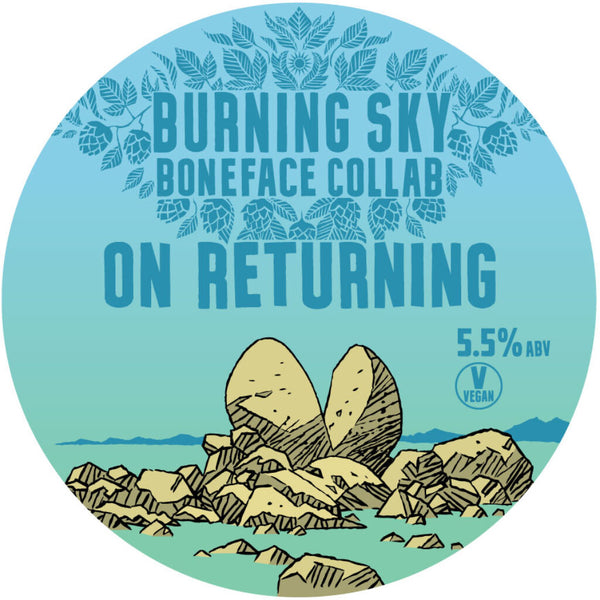 Burning Sky / Boneface - On Returning - 5.5% Oak Aged Mixed Ferm Pale with Pilner Malt - 750ml