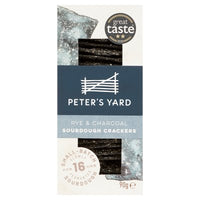 Peter's Yard - Charcoal & Rye Sourdough Crispbread - 100g